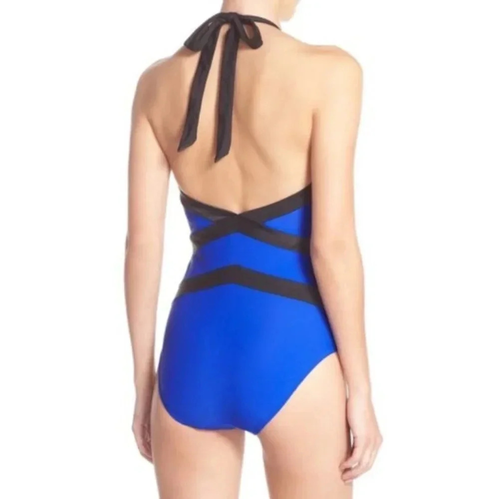NWT Ted Baker Ralinda Blue One Piece Swimsuit - Picture 4 of 7